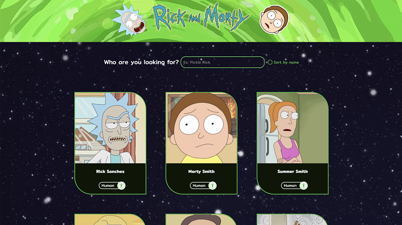 Rick & Morty App